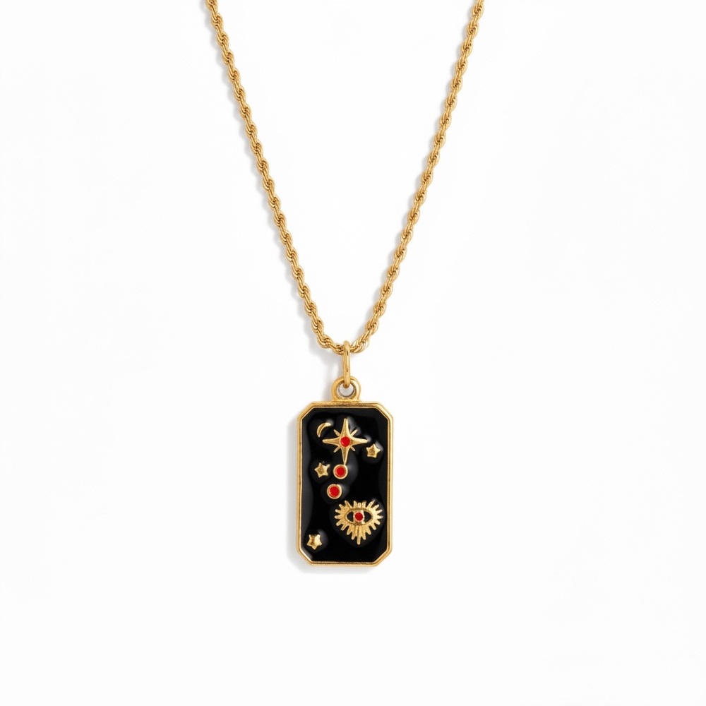 DAINTY 💋💋 Gold Sun Moon Charm Necklace Boho Celestial Pendant Dainty Steel